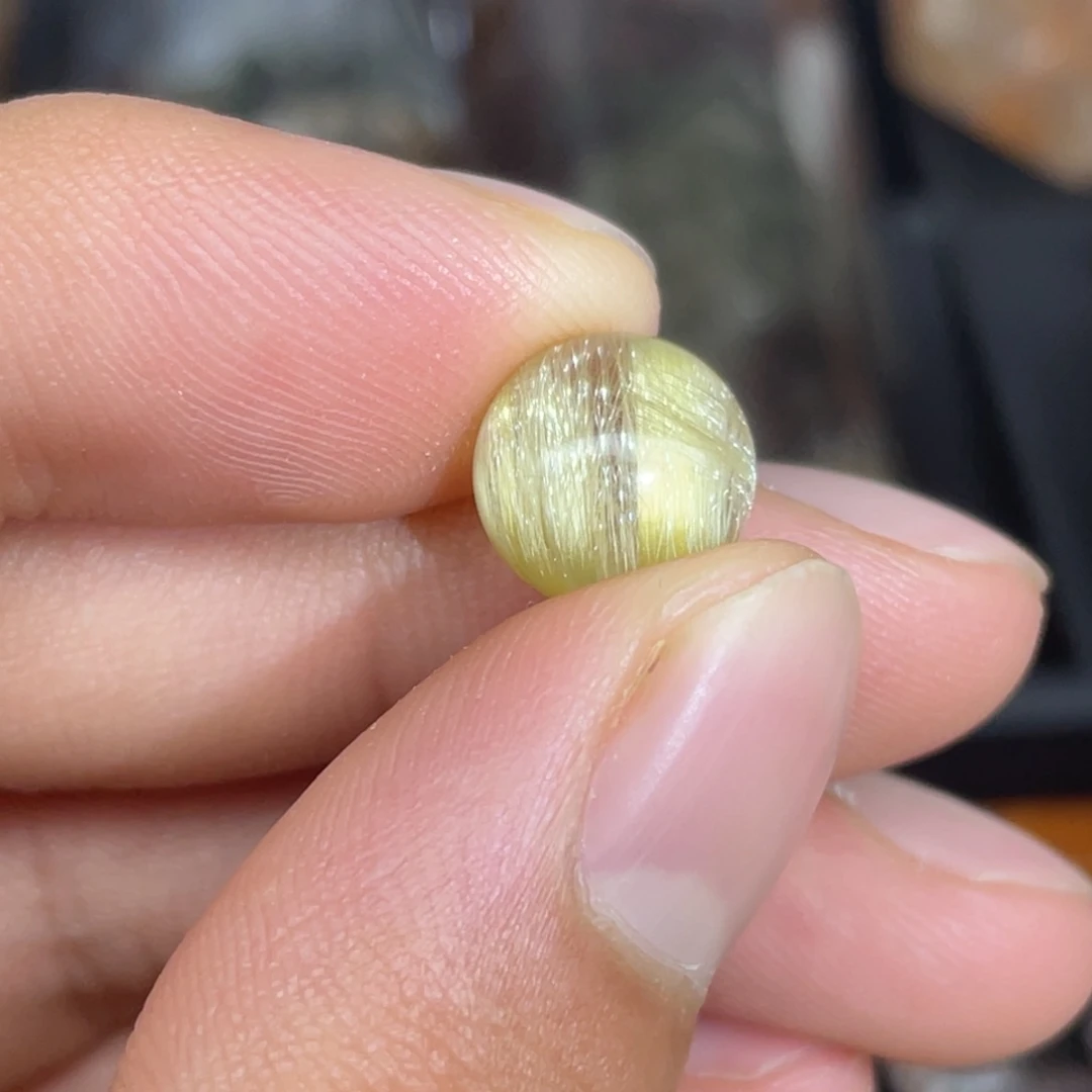 巴西发晶单珠未镶嵌水晶