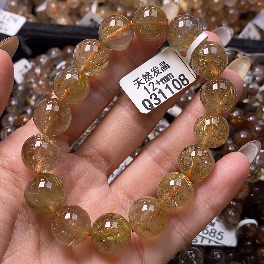 未镶嵌水晶手链水