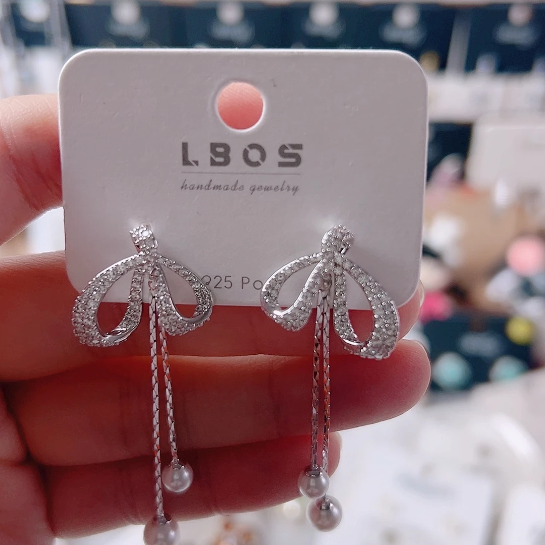 锆石纯铜合金耳环