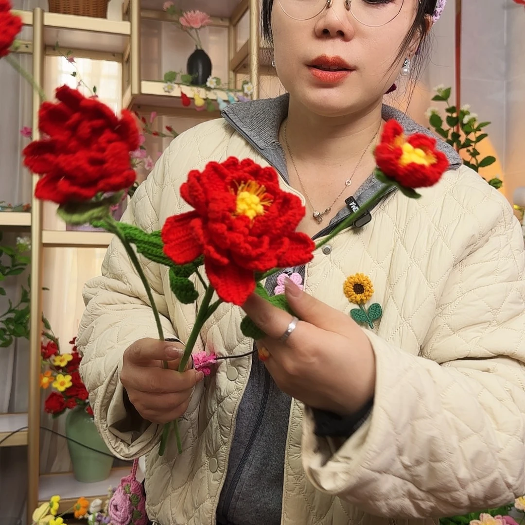 手工钩织设计花束