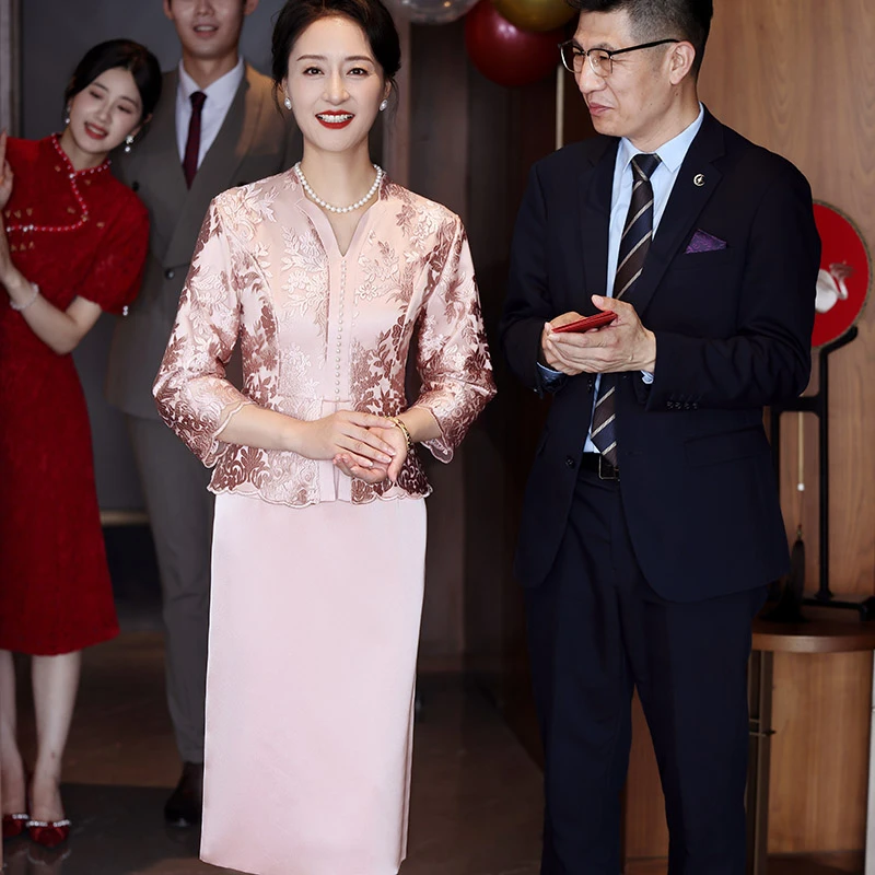 5960高端喜婆婆婚宴装2025新款高贵年轻大气上档次新中式改良旗袍