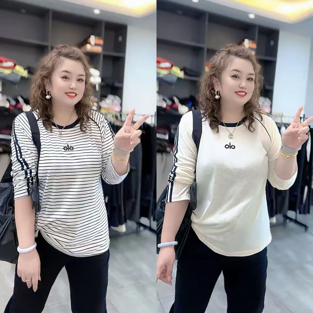 3713（丹姐家）秋季新款圆领宽松长袖T恤上衣打底衫时尚潮