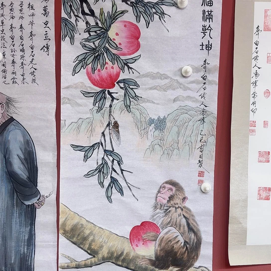 国画冯伟老师手绘作品