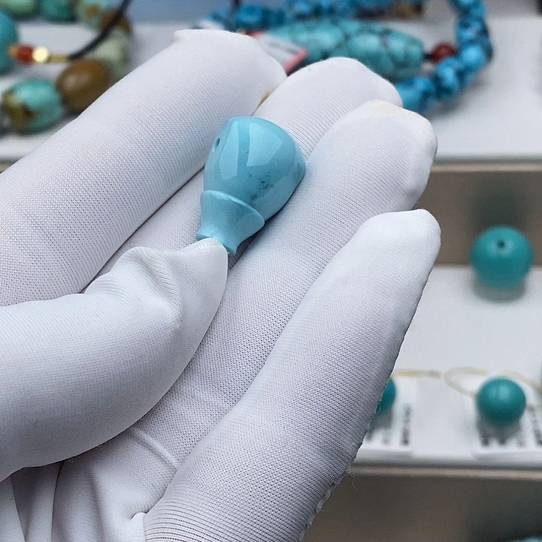 绿松石未镶嵌三通