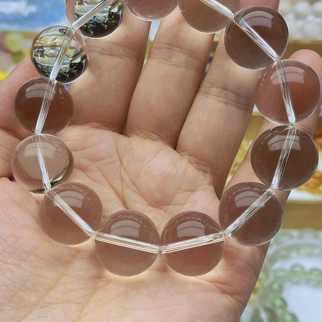 水晶手链未镶嵌天然白水晶手链17➕