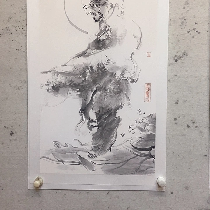 国画水墨精品人物34/68厘米