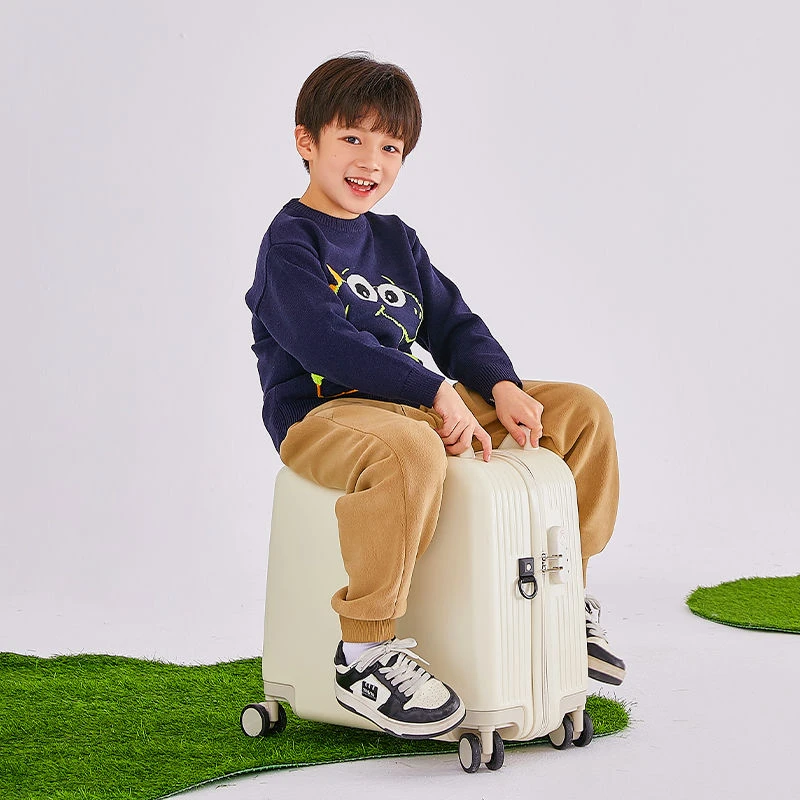 儿童行李箱女孩2024新款卡通登机密码箱可坐骑旅行箱男孩小拉杆箱