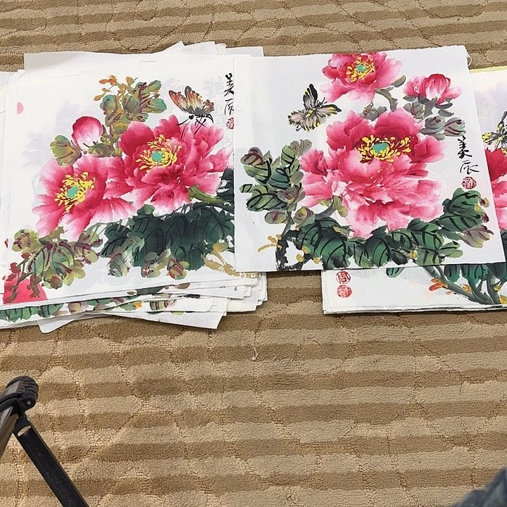 国画花鸟的翅膀和翅膀