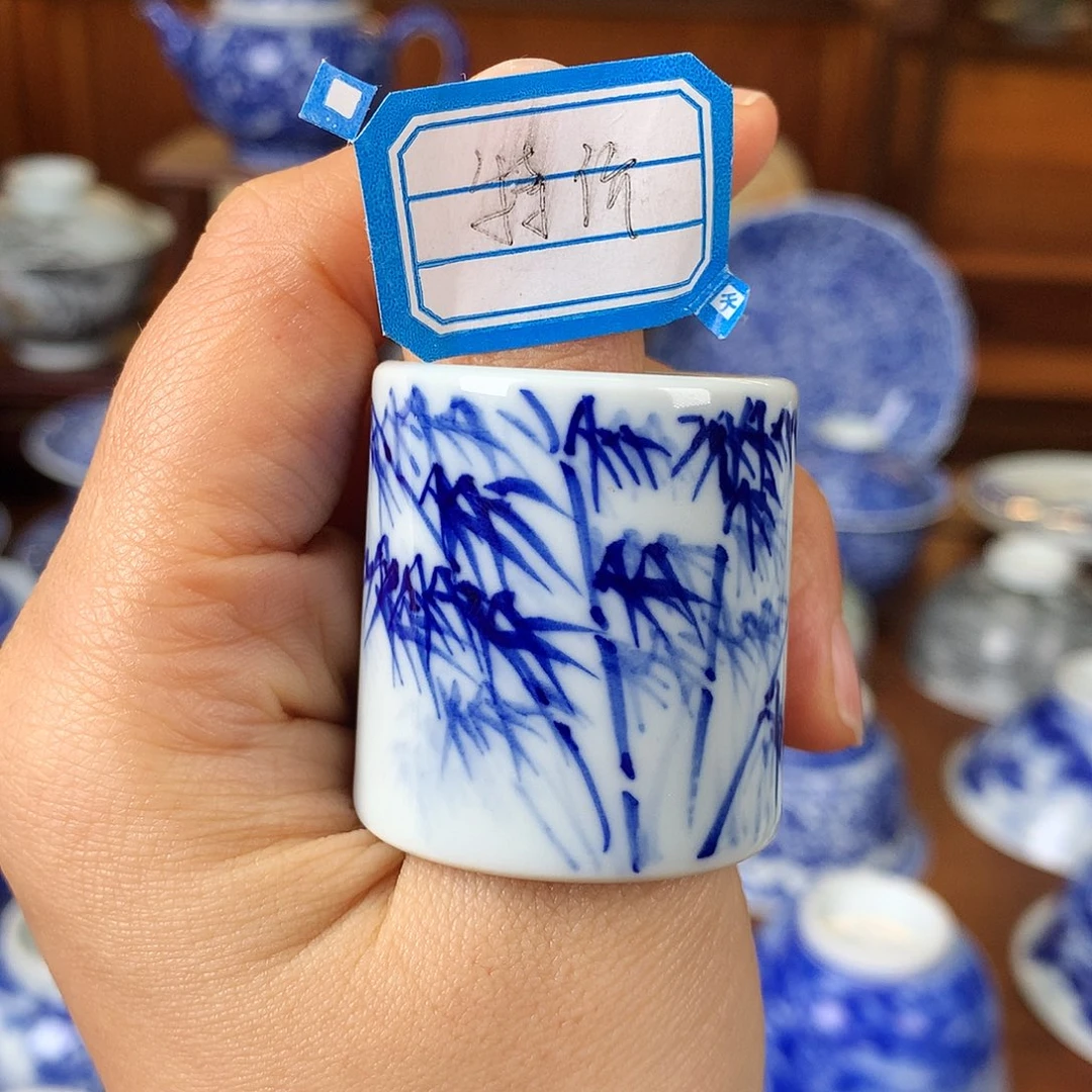 瓷片景德镇陶瓷扳指盖置