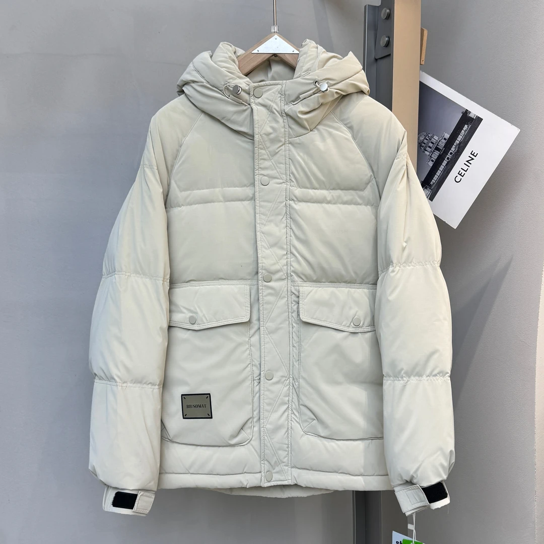 米卡色.冬季加厚连帽简约时尚百搭防寒服外套Z-23987