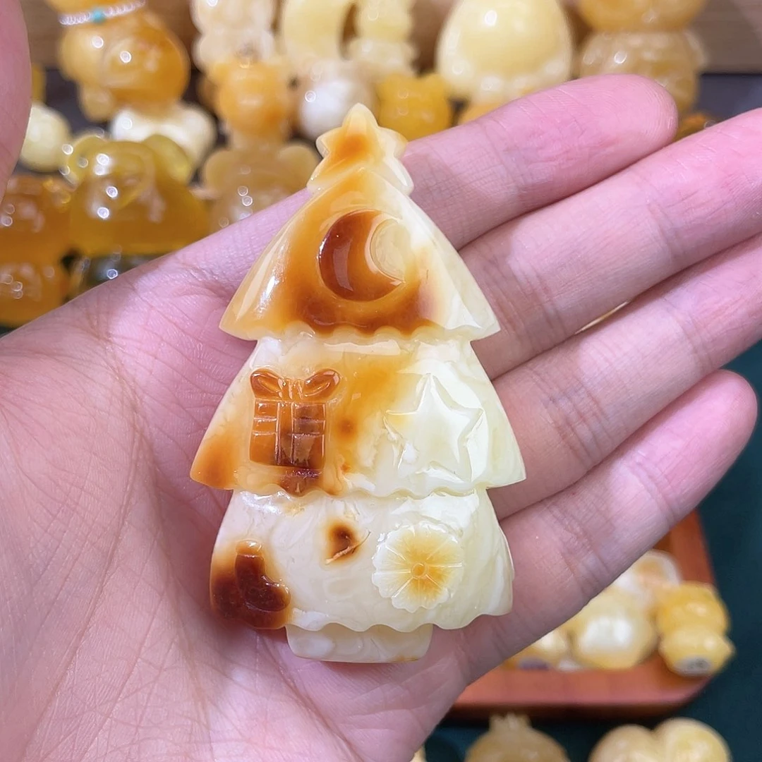 琥珀裸石未镶嵌蜜蜡