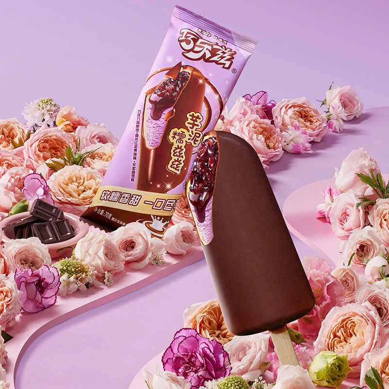 【25年新品上市】伊利冰淇淋巧乐兹芋泥糯兹兹雪糕70g雪糕同城送雪糕同城配