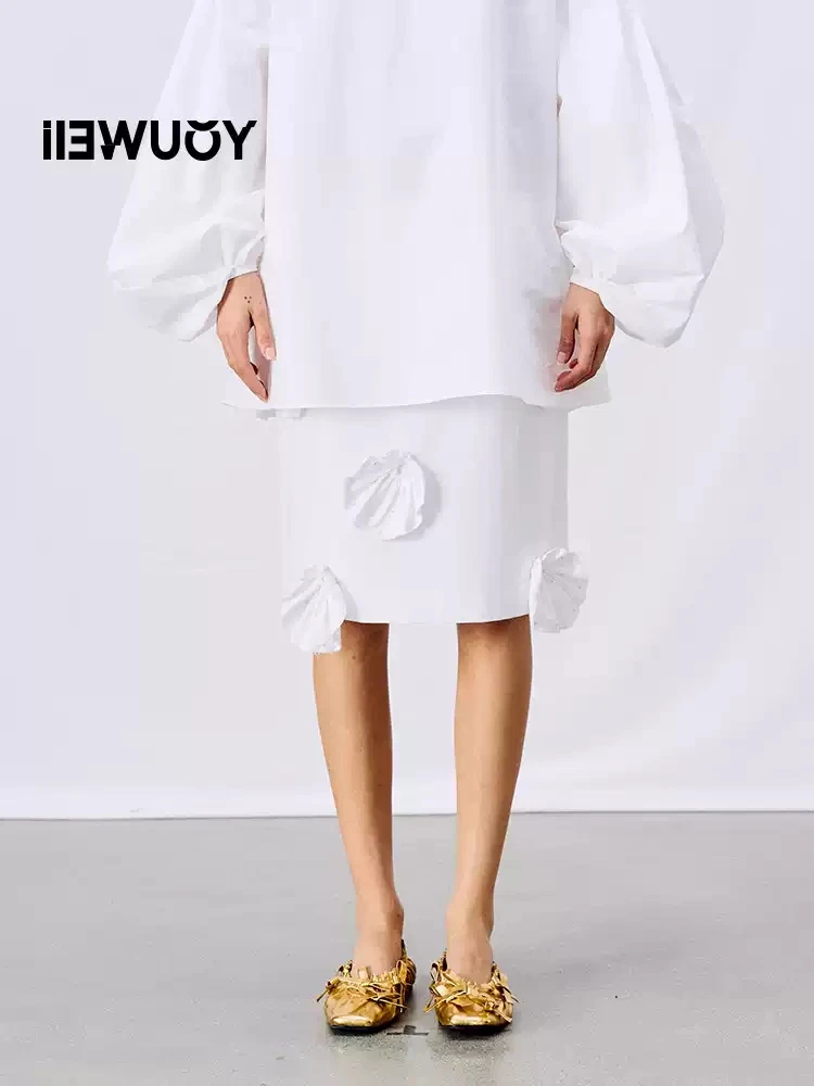 【顾文婷推荐】YOUWEI有尾25 立体花朵包臀短裙 Y5825106