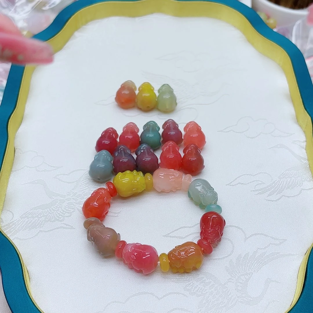 玛瑙/玉髓手链未镶嵌紋盐源2