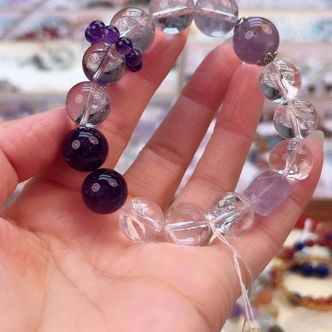 水晶手链未镶嵌天然水晶手链