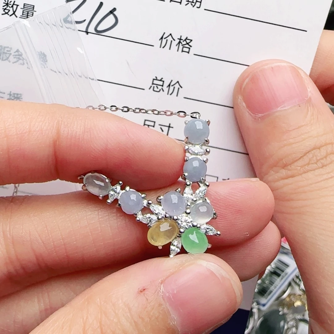 银S925镶嵌戒指翡翠