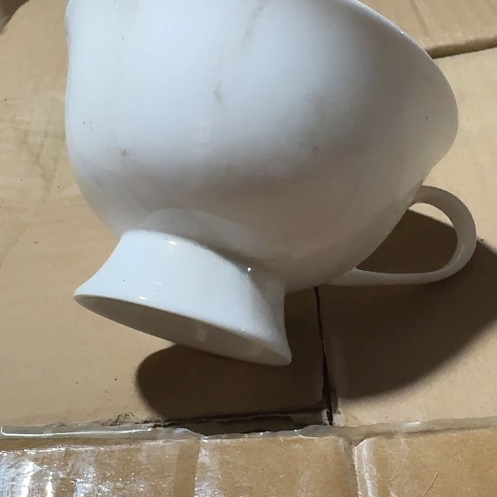 外贸尾单高温陶瓷微瑕骨瓷高脚杯