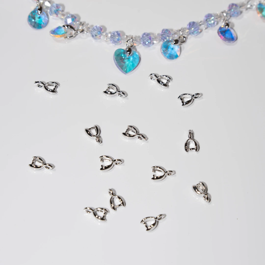 小瓜子扣合金配件 K白保色  手工DIY吊坠流苏材料 饰品配件