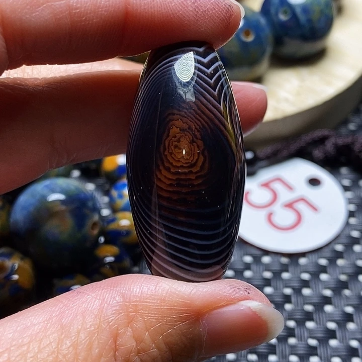 江***河玛瑙/玉髓未镶嵌颈饰