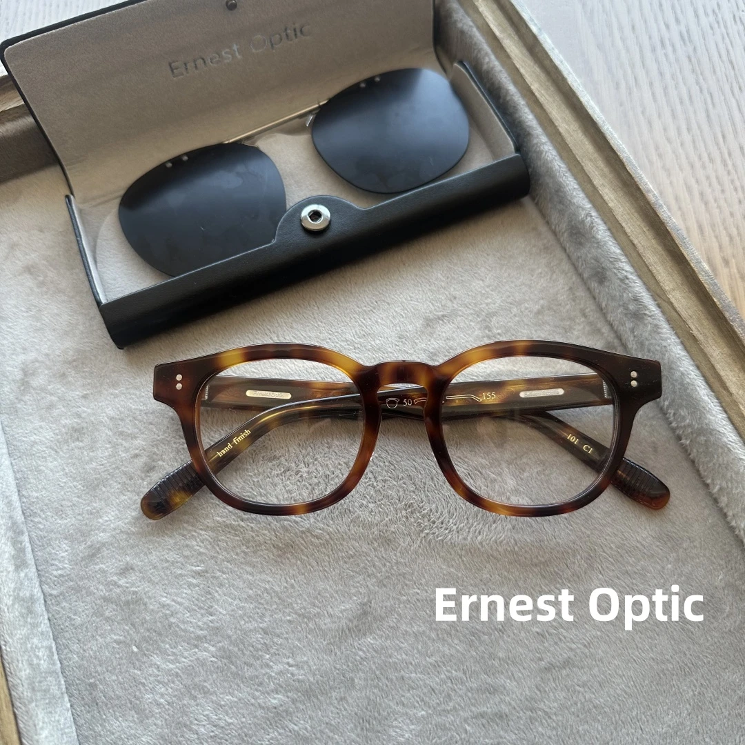 欧内复古眼镜墨镜夹片上翻式大脸日系男女设计师大框网红百搭