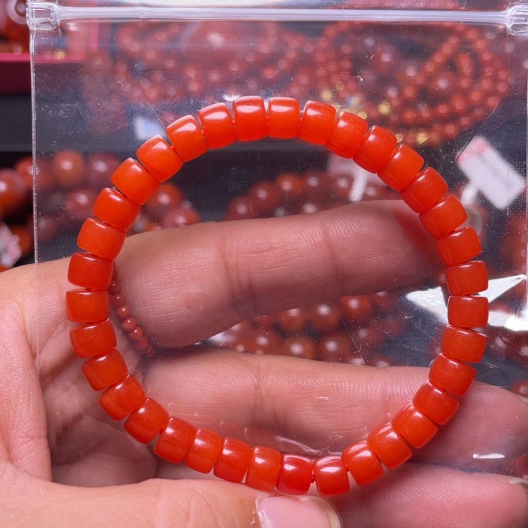 南红玛瑙未镶嵌手链
