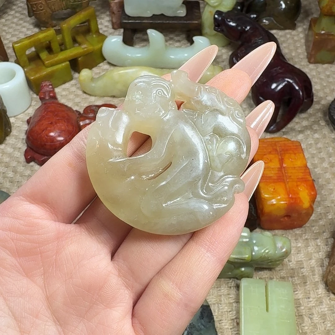 白玉菩提吊坠挂件