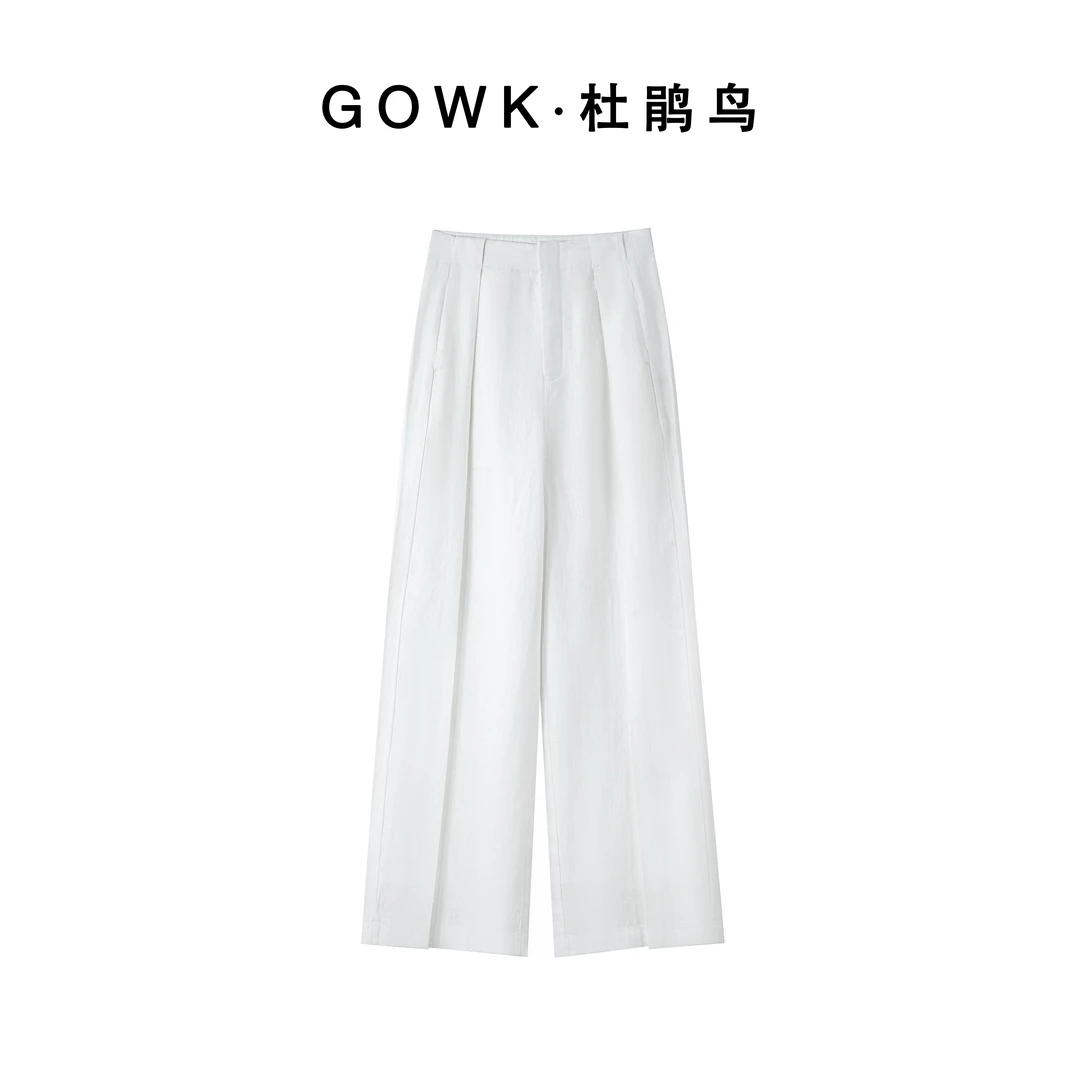 「柔麻逸韵｜舒服透气且有质感的天丝亚麻阔腿裤」