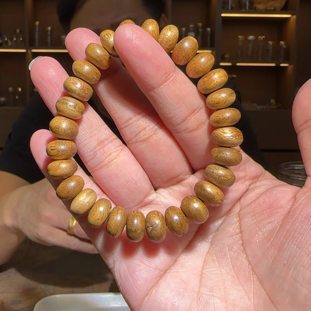 沉香手串单圈白奇算盘1.1/10g多样性发一条