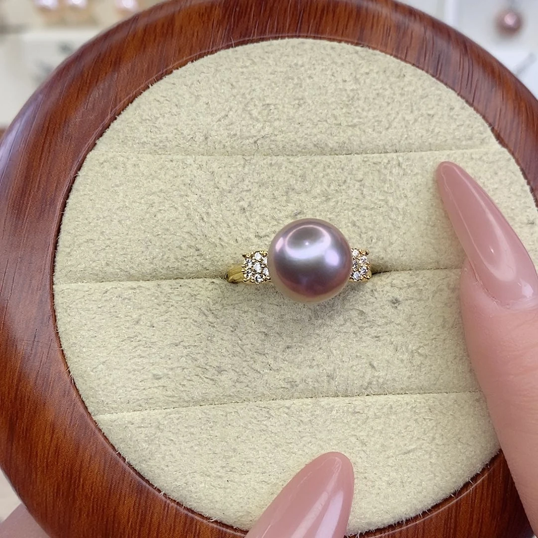 戒指淡水珍珠合金F