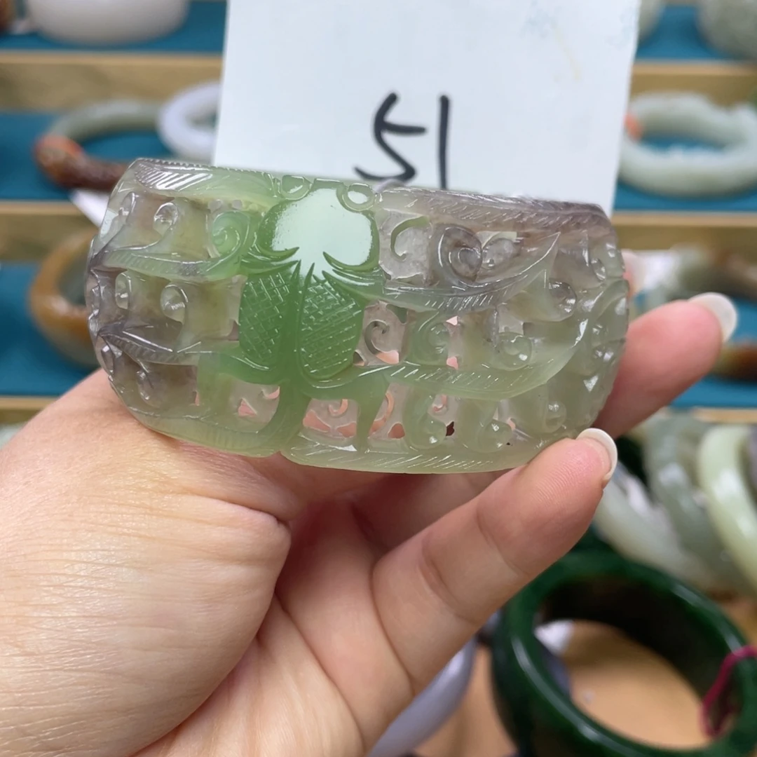 未镶嵌手镯和田玉圈口60