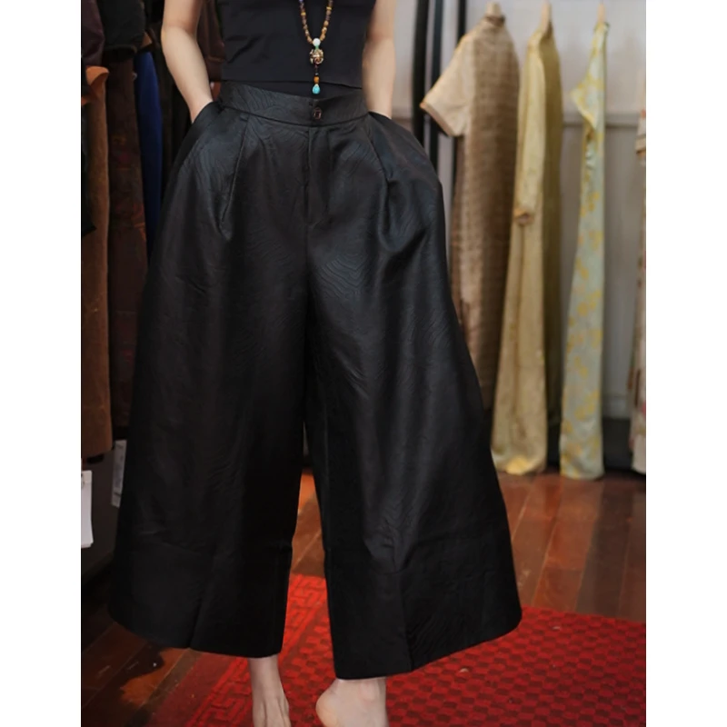 【海浪裤】新中式国风妈妈装裤子64-8827海浪裤