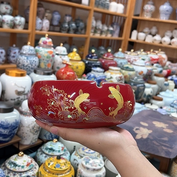瓷片茶叶罐密封罐陶瓷罐