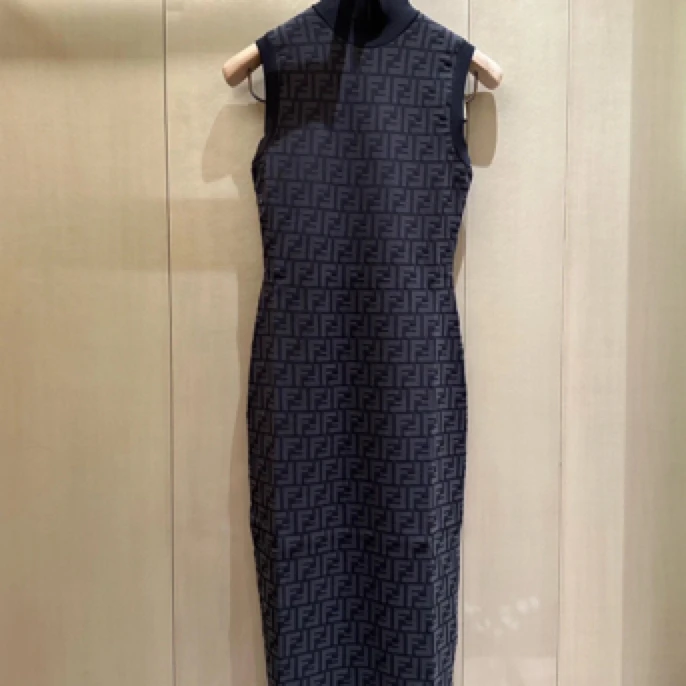 未使用 FENDI/芬迪 FENDI 经典老花针织连衣裙