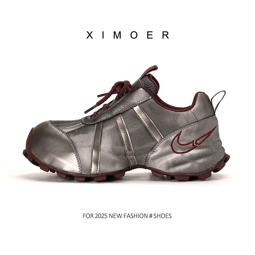 牛皮~新款女款厚底增高百搭明星同款鞋子女款爆款老爹鞋女款