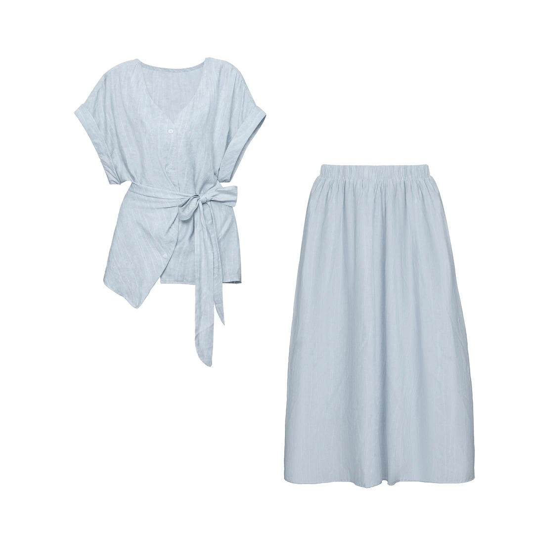 2119高品质夏季新款时尚通勤套装