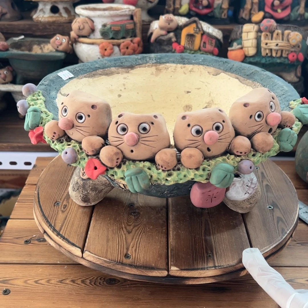 红陶嘻哈多肉花盆