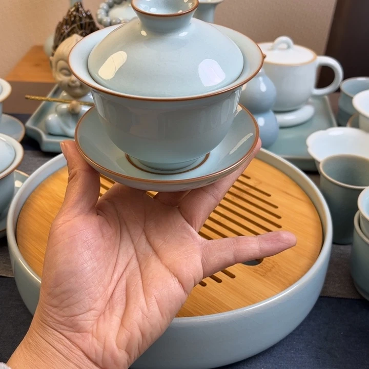 茶宠三才元宝盖碗福利款一级全品