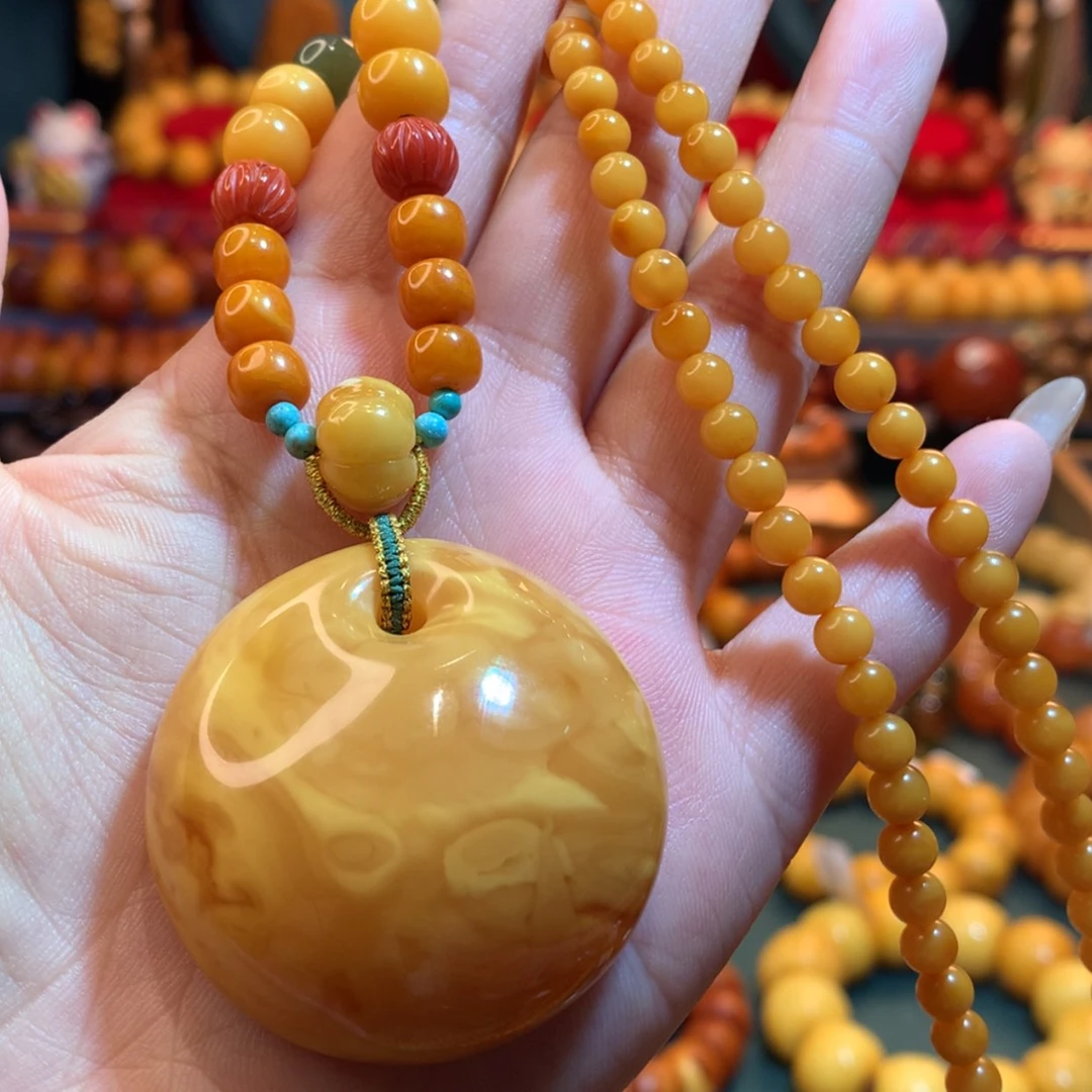 【闪购商品】蜜蜡吊坠(赠链)未镶嵌