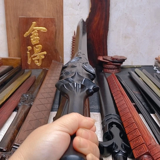 紫光檀木80长盖聂有瑕