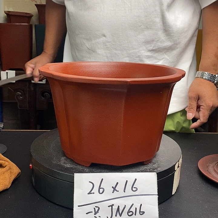 紫砂花盆货号一只JN616