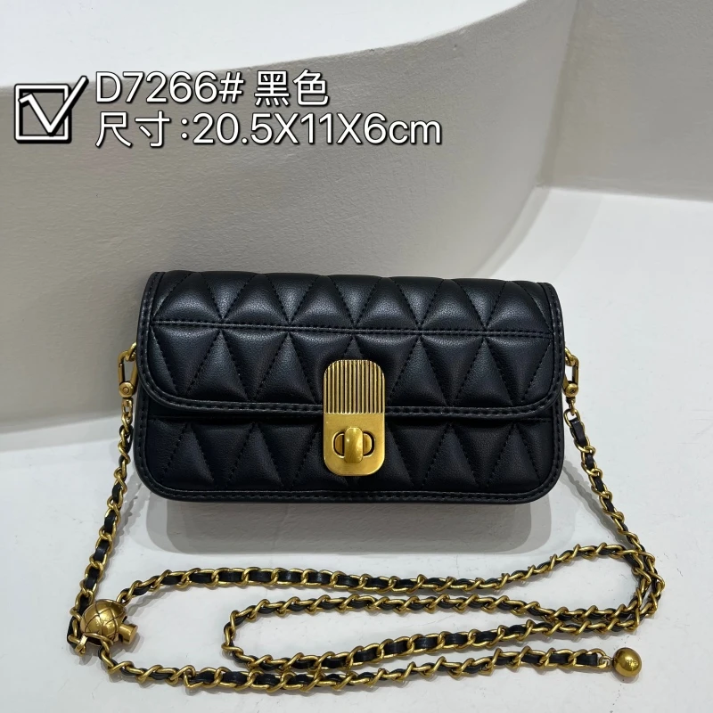 【南沙瑞熙】ZT-D7266-黑色-轻奢小众设计感时尚百搭女士包