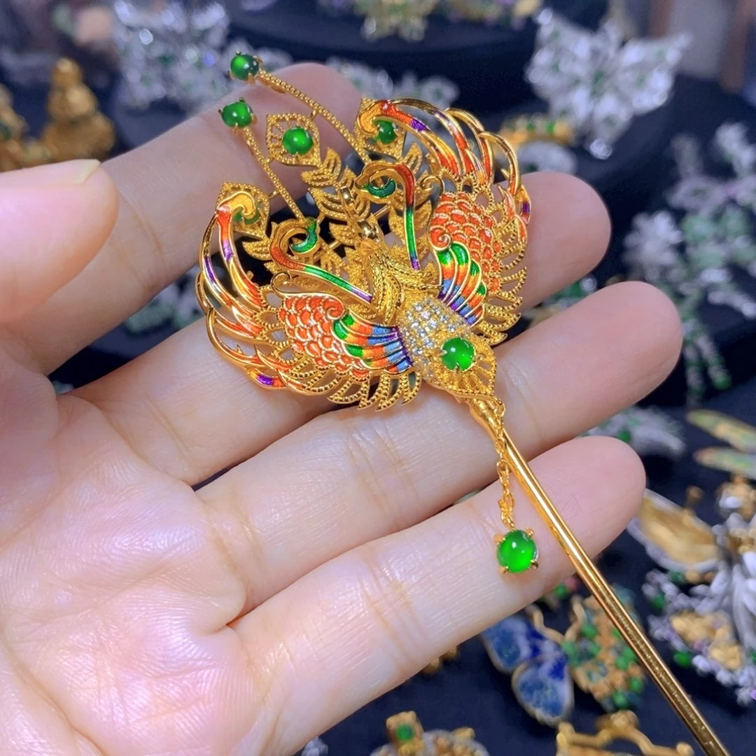 翡翠银S925镶嵌颈饰天然翡翠