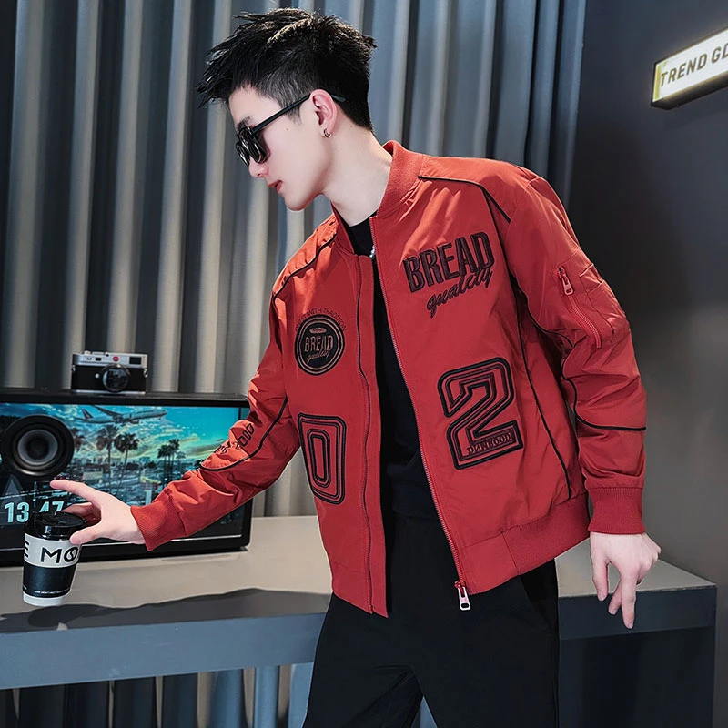 高端潮牌棒球服外套男士2025新款春秋款衣服休闲痞帅潮流男款夹克