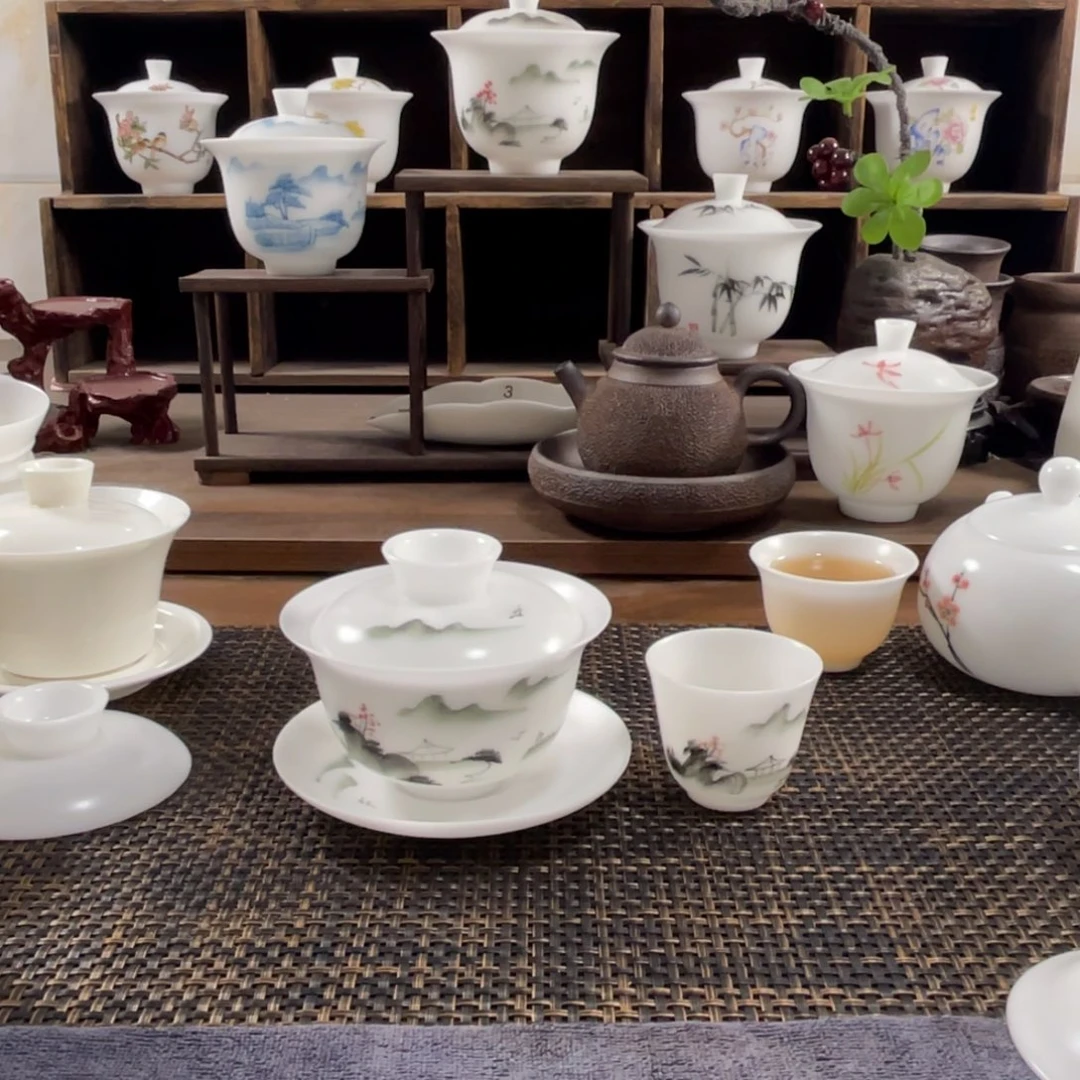 【闪购商品】用*琪德化白瓷手绘84334949554