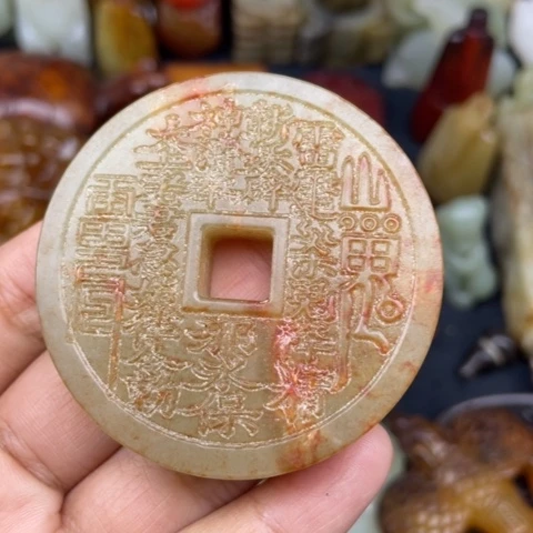 和田玉未镶嵌颈饰72