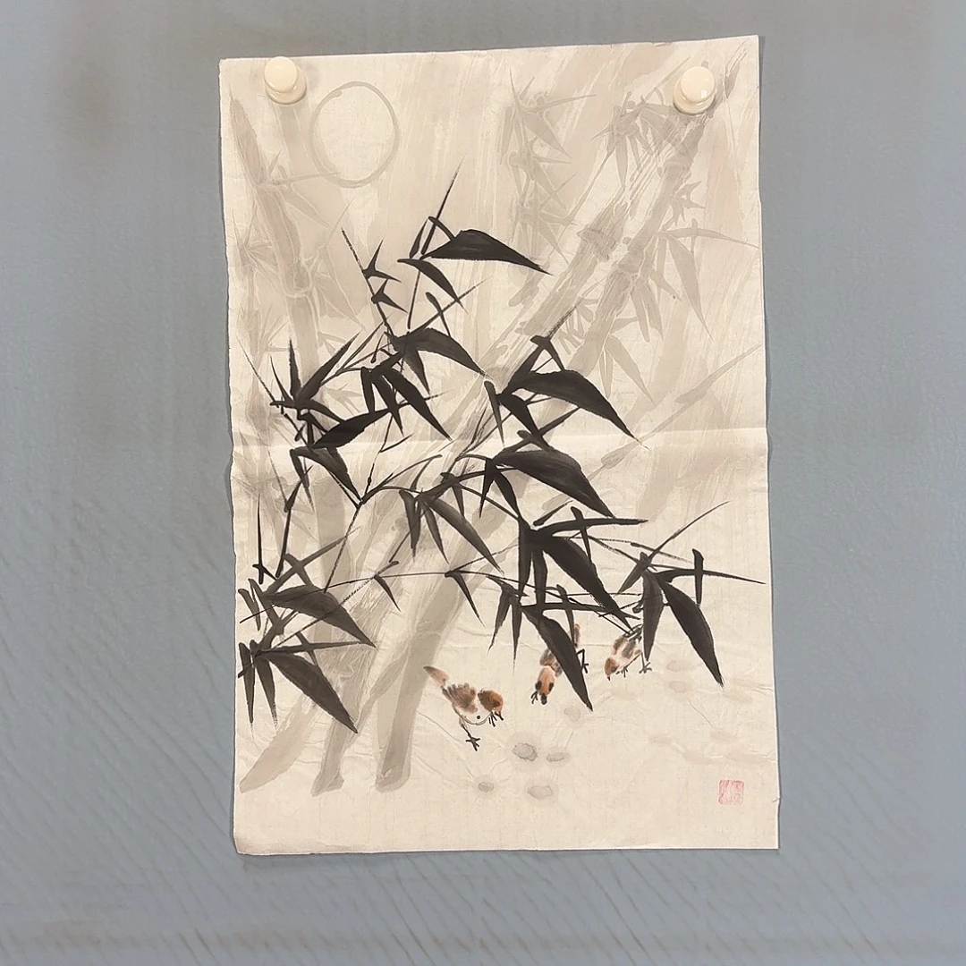国画1269 牡丹图画师大