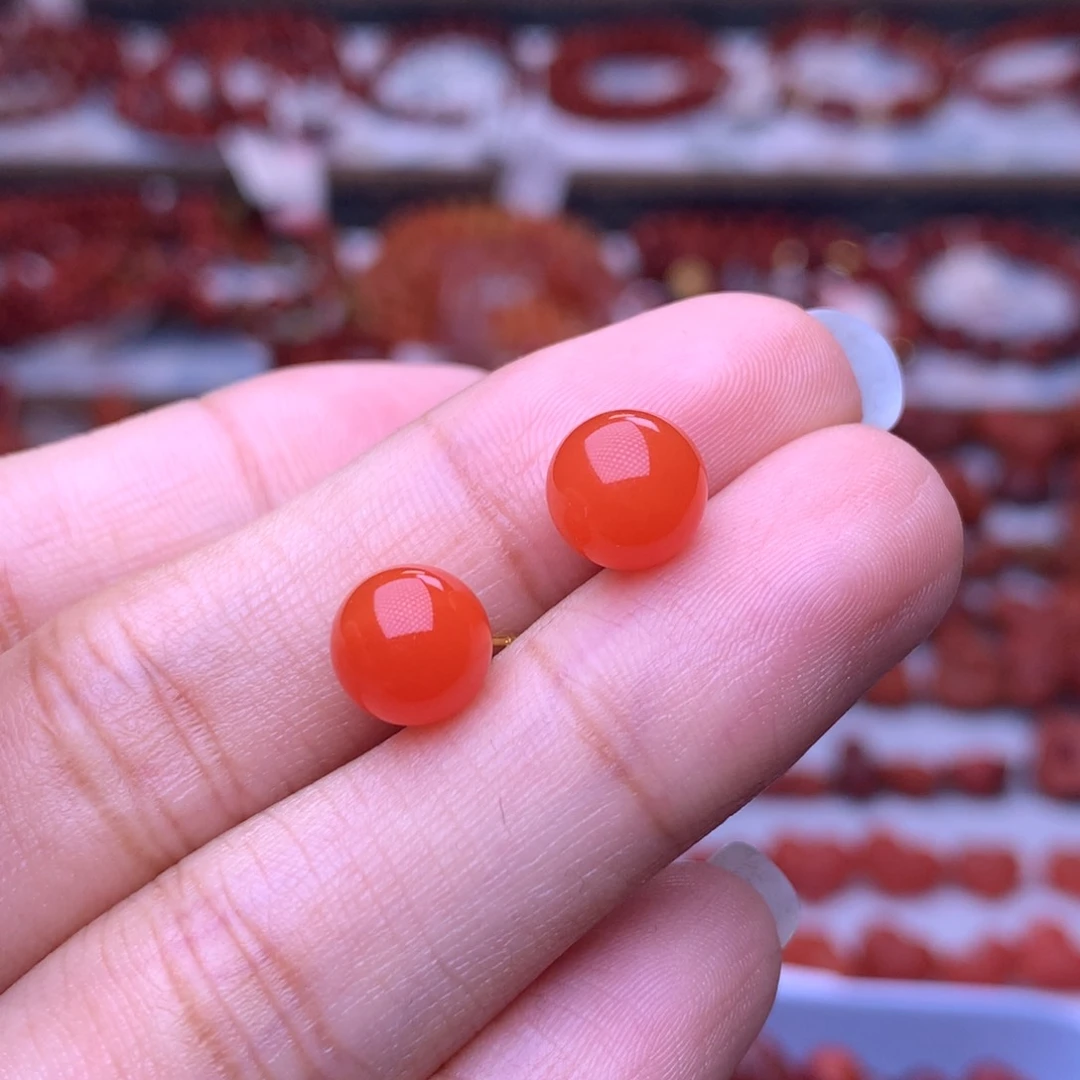 南红玛瑙未镶嵌珠宝半成品安*5