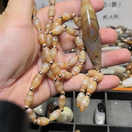 玛瑙/玉髓裸珠_ HEIMORI 天然天珠