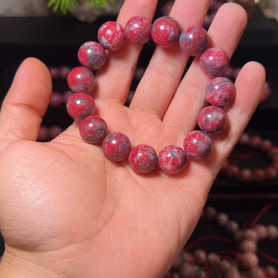 阿***@天然辰砂原石手串