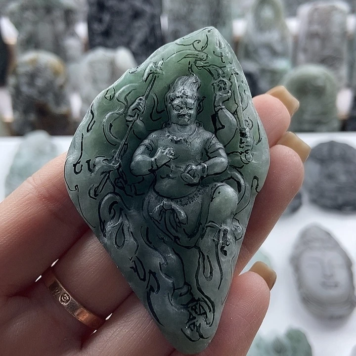 定制翡翠未镶嵌吊坠